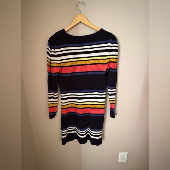 Free People Gidget Striped Sweater Mini Dress Multicolor Size S - Picture 7 of 10